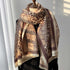 Color Blocking And Matching Cashmere Scarves For Women - ROUTINE FASHION